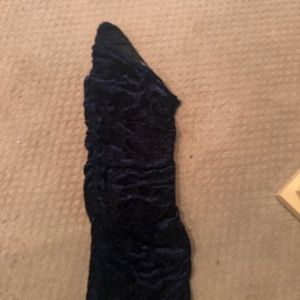 One shoulder evening dress